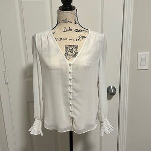 NWT White button down blouse